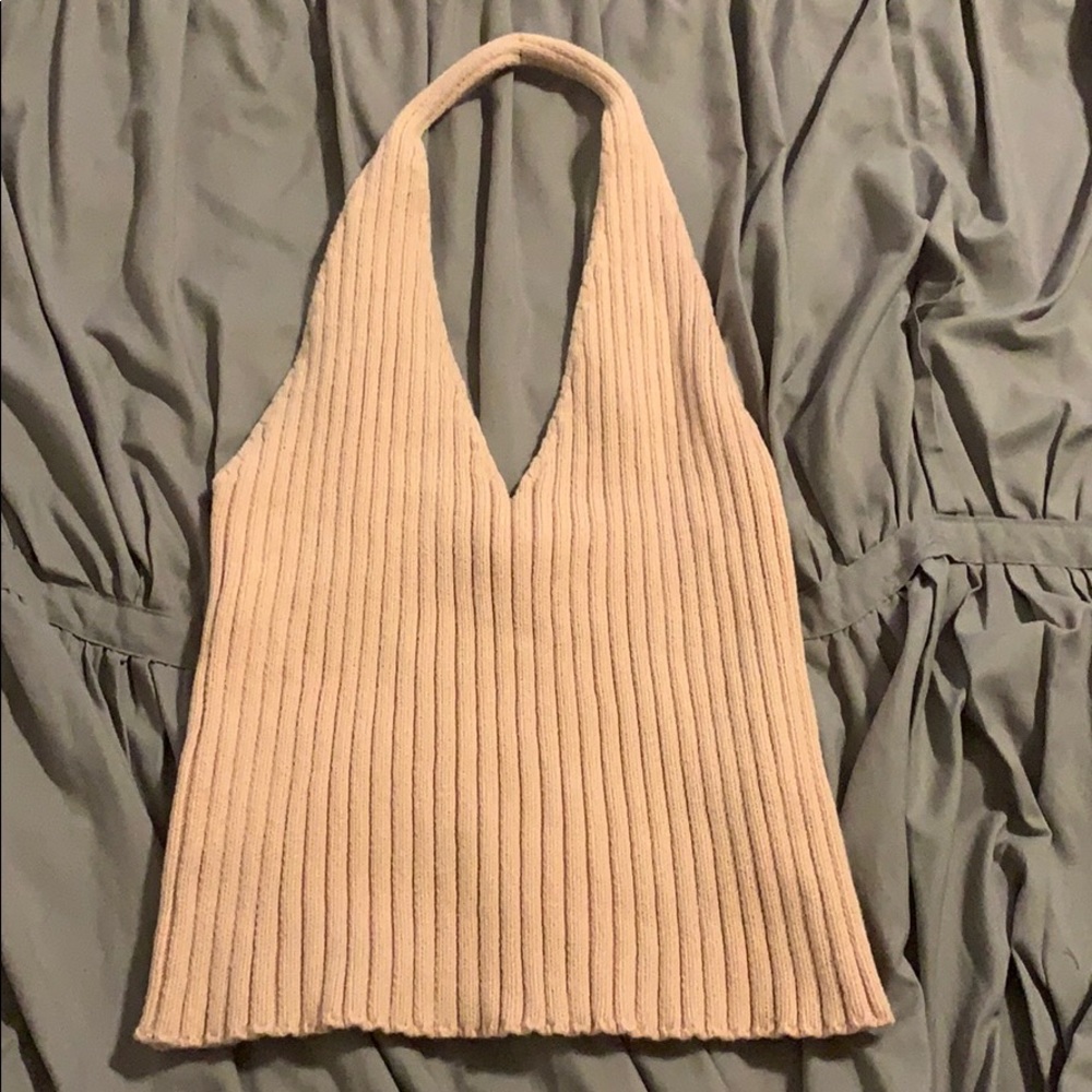 Baby pink crop top